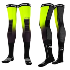 Meia Mattos Racing Knee Brace - Amarelo Flúor