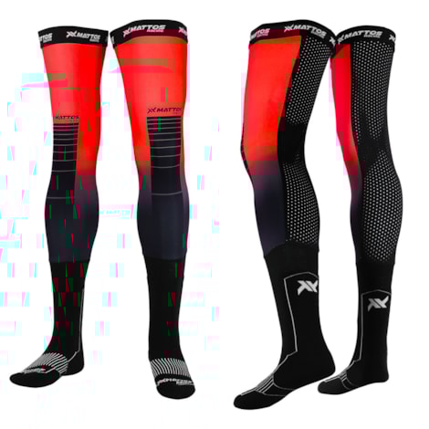 Meia Mattos Racing Knee Brace - Vermelho