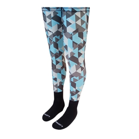 Meião Lizard Lycra MX - Azul Branco