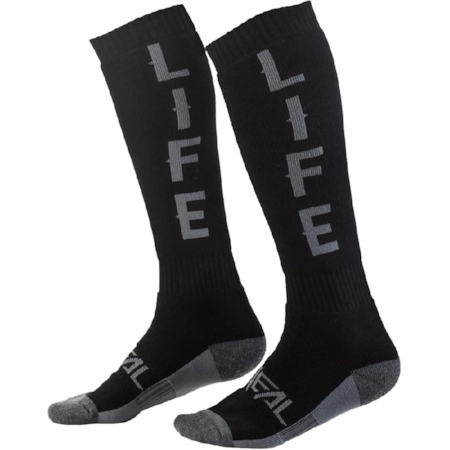 Meião Oneal Pro MX Ride Life - Preto Cinza