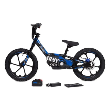 Segunda imagem do produto Mini Bicicleta Elétrica Army Aro 16 250W Expert