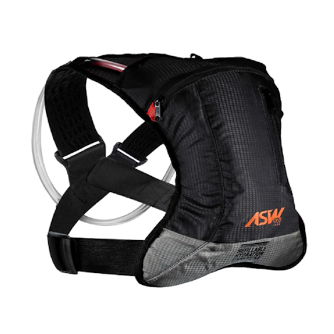 Mochila de Hidratação ASW Tank Lite Chumbo Cinza Laranja
