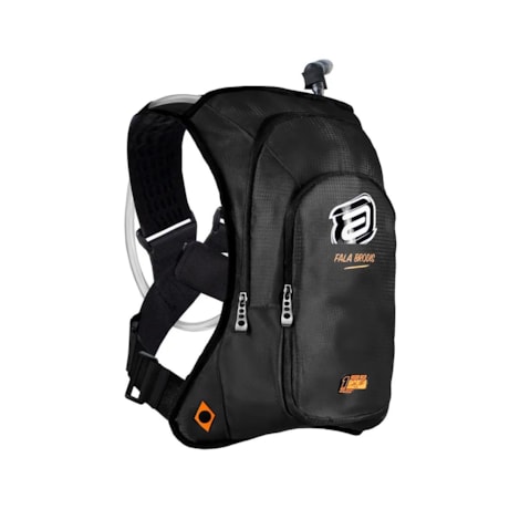 Mochila de Hidratação ASW Tank Rigor Roco Preto Chumbo Laranja