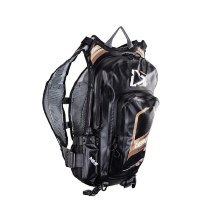 Segunda imagem do produto Mochila de Hidratação Leatt Moto Hydradi WP 2.0 2L Preto Dourado