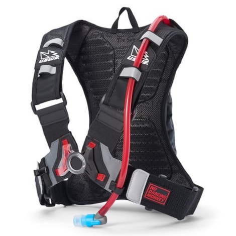 Segunda imagem do produto Mochila de Hidratação USWE Moto Hydro 3 2L Preto Cinza
