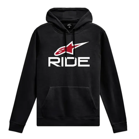 Moletom Alpinestars Ride V3 Hoodie Preto Branco Vermelho