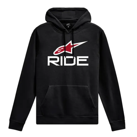 Moletom Alpinestars Ride V3 Hoodie Preto Branco Vermelho