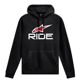 Moletom Alpinestars Ride V3 Hoodie Preto Branco Vermelho