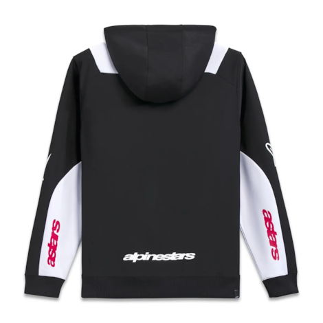 Segunda imagem do produto Moletom Alpinestars Sesseons V3 Hoodie Preto Branco Vermelho