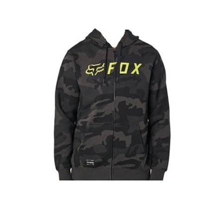 Moletom Fox Lifestyle Apex Zip Camo Preto