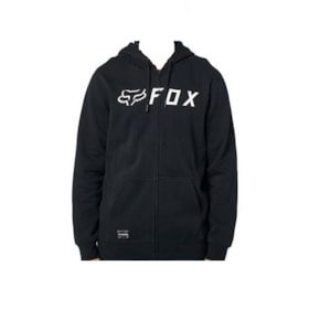 Moletom Fox Lifestyle Apex Zip - Preto Branco