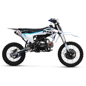 Moto Mini MXF Pro Racing 125RR C/ Partida 4T - Azul