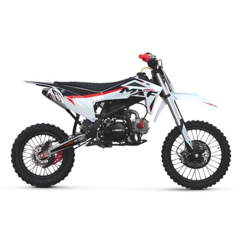 Moto Mini MXF Pro Racing 125RR C/ Partida 4T - Vermelho