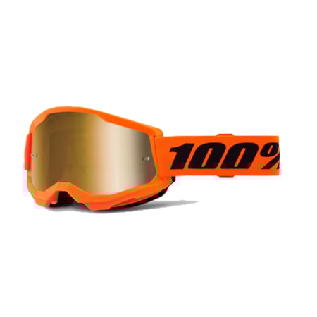 Óculos 100% Strata 2 Lente Espelhada - Laranja