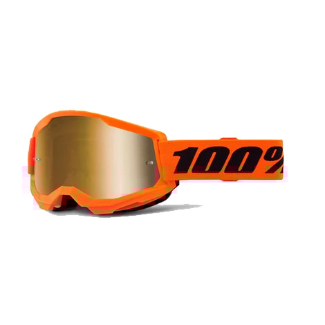 Óculos 100% Strata 2 Lente Espelhada - Laranja
