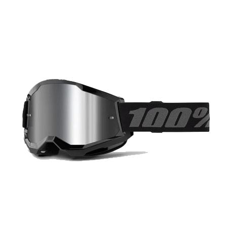 Óculos 100% Strata 2 Lente Espelhada - Preto