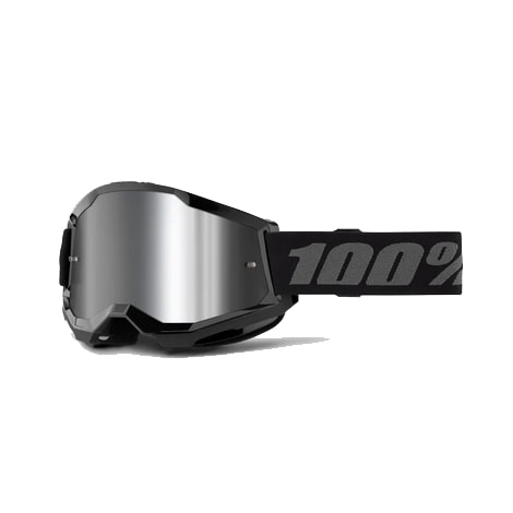 Óculos 100% Strata 2 Lente Espelhada - Preto
