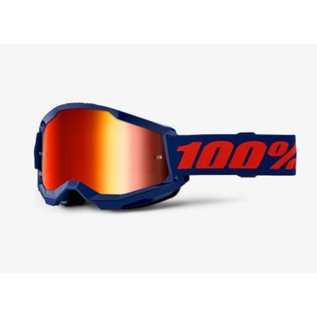 Óculos 100% Strata 2 Lente Espelhado - Navy