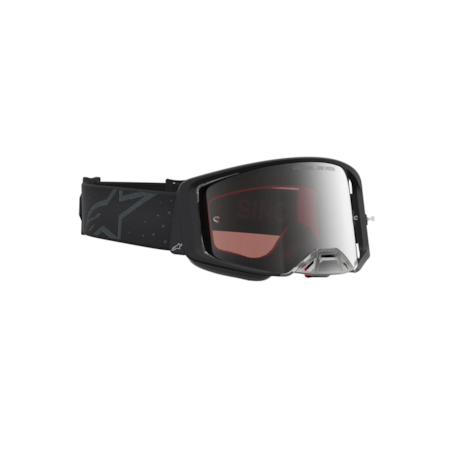 Segunda imagem do produto Óculos Alpinestars Supertech Cloak Preto Lente Prata