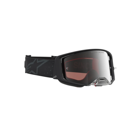 Segunda imagem do produto Óculos Alpinestars Supertech Cloak Preto Lente Prata