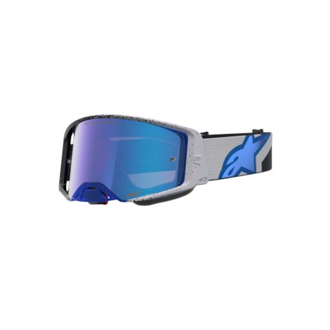 Óculos Alpinestars Supertech Hiten Preto Azul Lente Azul