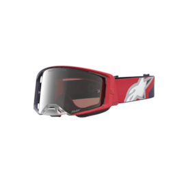 Óculos Alpinestars Supertech Hiten Preto Vermelho Lente Prata