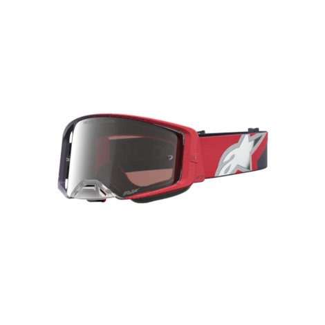 Óculos Alpinestars Supertech Hiten Preto Vermelho Lente Prata