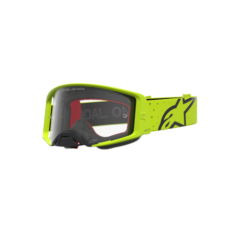 Óculos Alpinestars Supertech Vesta Amarelo Flúor Preto Lente Transparente