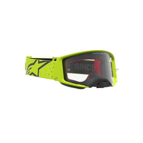 Segunda imagem do produto Óculos Alpinestars Supertech Vesta Amarelo Flúor Preto Lente Transparente