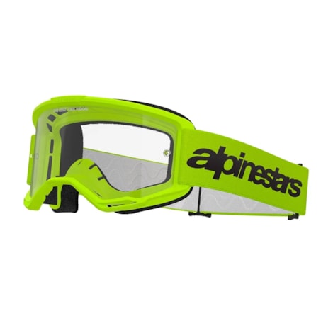 Óculos Alpinestars Vision 3 Wordmark Amarelo Flúor - Lente Clear