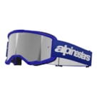 Óculos Alpinestars Vision 3 Wordmark Azul - Lente Espelhada Prata