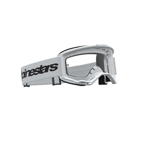 Segunda imagem do produto Óculos Alpinestars Vision 3 Wordmark Branco Preto Lente Transparente