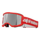 Óculos Alpinestars Vision 3 Wordmark Vermelho - Lente Espelhada Prata