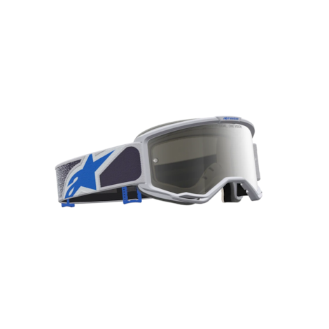 Segunda imagem do produto Óculos Alpinestars Vision 5 Drag Cinza Claro Azul Lente Prata