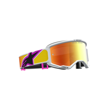 Segunda imagem do produto Óculos Alpinestars Vision 5 Drag Laranja Vermelho Lente Vermelho
