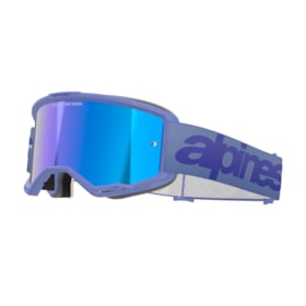 Óculos Alpinestars Vision 5 Wordmark Roxo - Lente Espelhada Azul