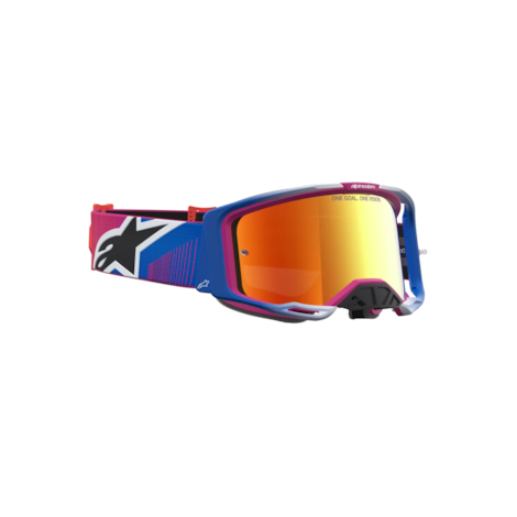 Segunda imagem do produto Óculos Alpinestars Vision 8 Maven Vermelho Preto Lente Vermelho