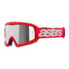 Óculos Alpinestars Vision Infantil Blaze Vermelho - Lente Espelhado Prata