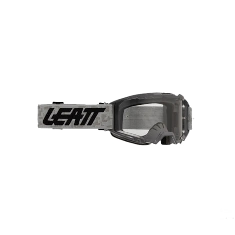 Óculos Leatt Vision 3.5 Cinza Preto - Lente Transparente