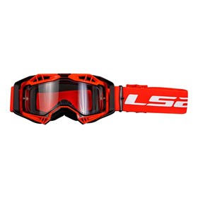 Óculos LS2 Aura MX - Preto Vermelho