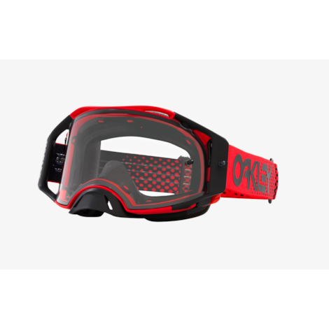 Óculos Oakley Airbrake MX ABMX Moto Vermelho B1B W Clear