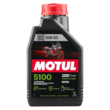 Óleo de Motor Motul 5100 4T 15W50 1L