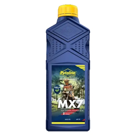 Óleo Putoline MX-7 100% Sintético para Motor 2T Off Road - 1L