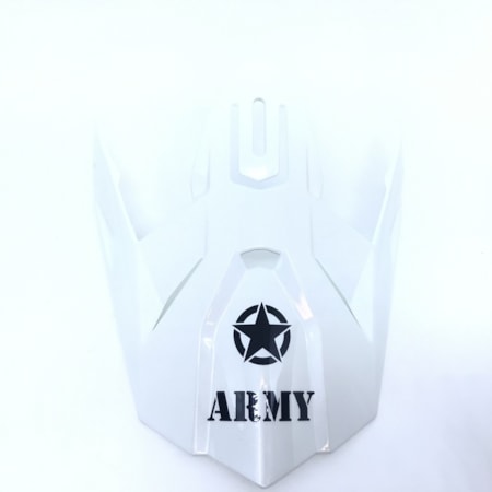 Pala de Capacete Army Patriot - Branco Perola