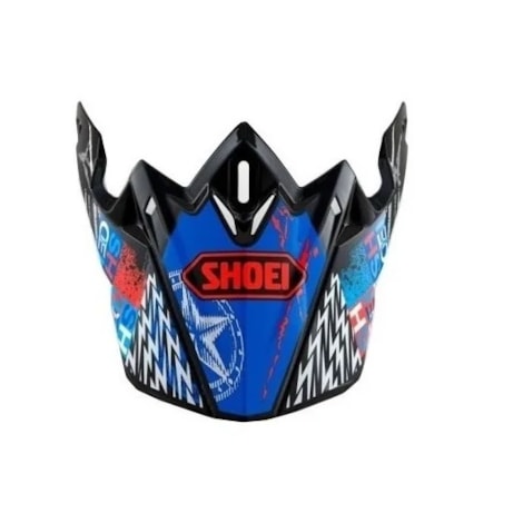 Pala de Capacete Shoei - KRACK TC-2 - Azul/Preto