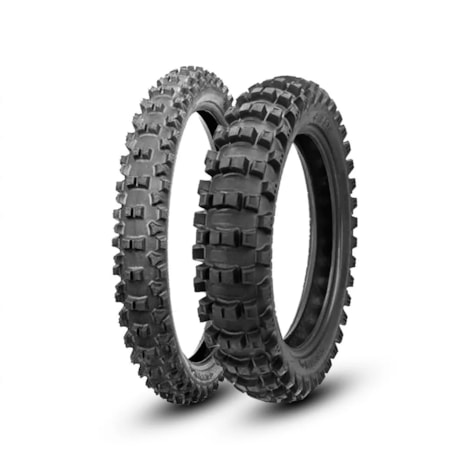 Par de Pneu Borilli 90/90-21 EXC 007 Medium Soft - 100/100-18 EXC