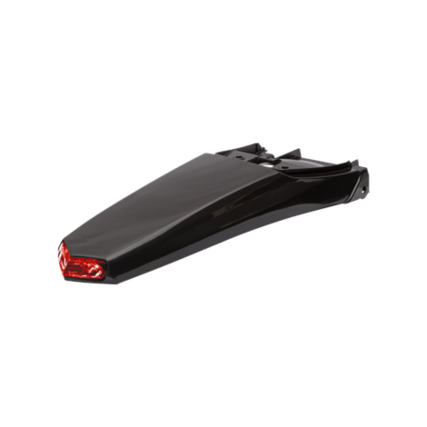 Paralama Traseiro Circuit Com Led CRF 230 - Preto Vermelho