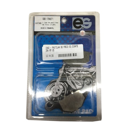 Segunda imagem do produto Pastilha de Freio Dianteira ES - RM 85