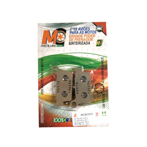 Pastilha de Freio Sinterizada MC Traseiro - WRF250/450 WR250 YZ125/250 YZF250/450 KXF250/450 KLX450