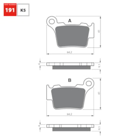 Pastilha Gold Fren Traseira - KTM Husqvarna